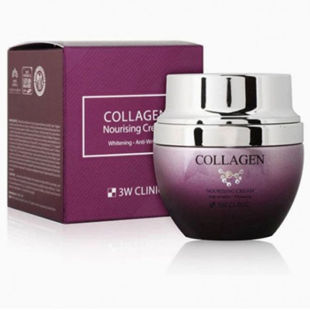 Питательный крем для лица с коллагеном 3W Clinic Collagen Nourishing Cream, 50гр