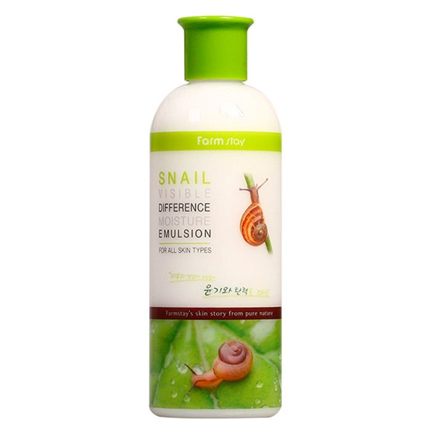 Увлажняющая эмульсия с муцином улитки Farm Stay Snail Visible Difference Moisture Emulsion, 350мл