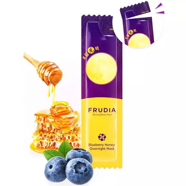 Ko‘k va asal bilan namlovchi tungi niqob Frudia Blueberry Honey Overnight Mask, 1d