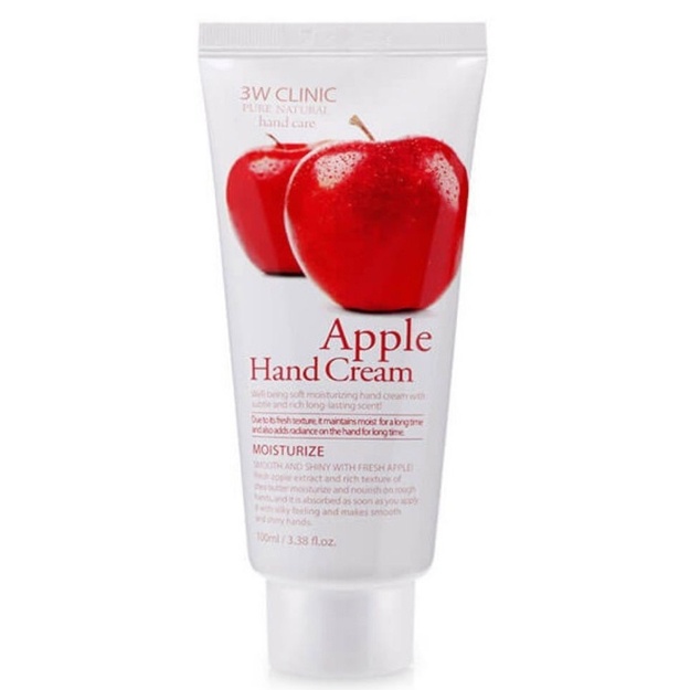 Olma ekstrakti bilan namlovchi qo‘l kremi 3W Clinic Moisturizing Apple Hand Cream, 100ml