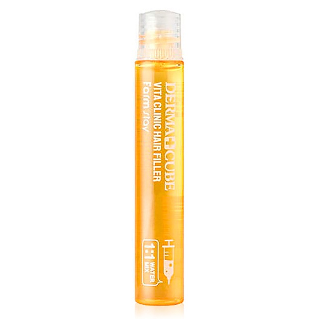 Витаминизирующий филлер для волос с витаминами Farm Stay Derma Cube Vita Clinic Hair Filler, 1шт (штучно)