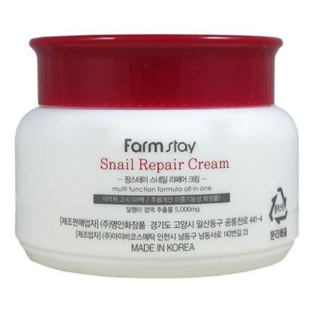 Salyangoz ekstrakti bilan jonlantiruvchi krem Farm Stay Snail Repair Cream, 100ml