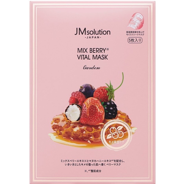 Rezavorlar ekstrakti bilan qarishga qarshi niqob JM Solution Mix Berry Vital Mask, 1d