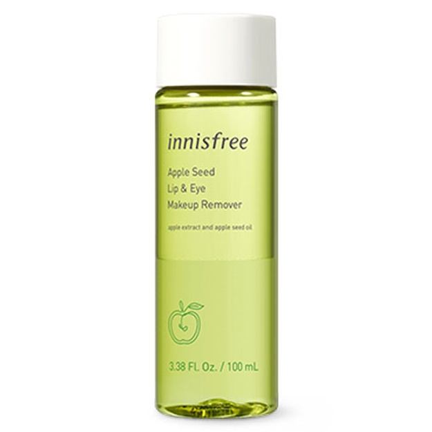 Двухфазное очищающее средство с экстрактом семян яблока Innisfree Apple Seed Lip&Eye Makeup Remover, 100мл