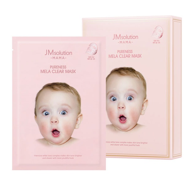 Гипоаллергенная тканевая маска для осветления кожи JM Solution Mama Pureness Mela Clear Mask 1шт