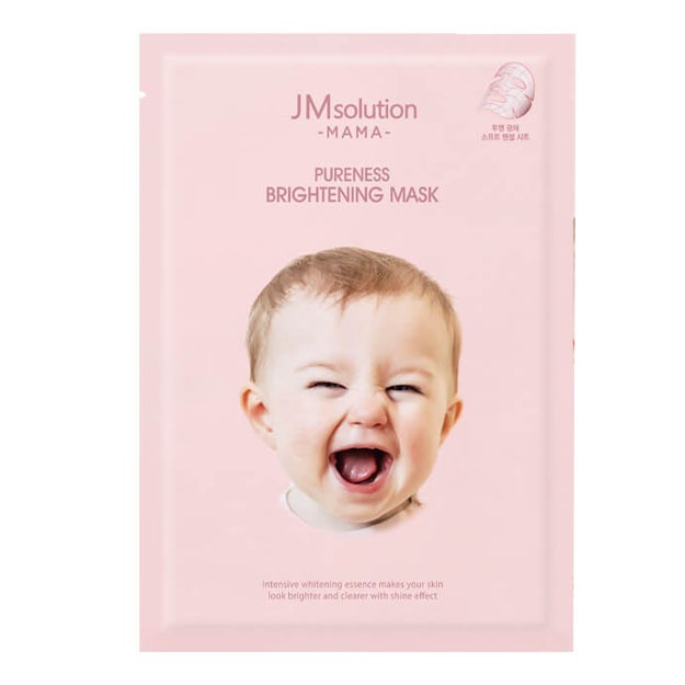 Гипоаллергенная тканевая маска для сияния кожи JM Solution Mama Pureness Brightening Mask, 1шт (штучно)