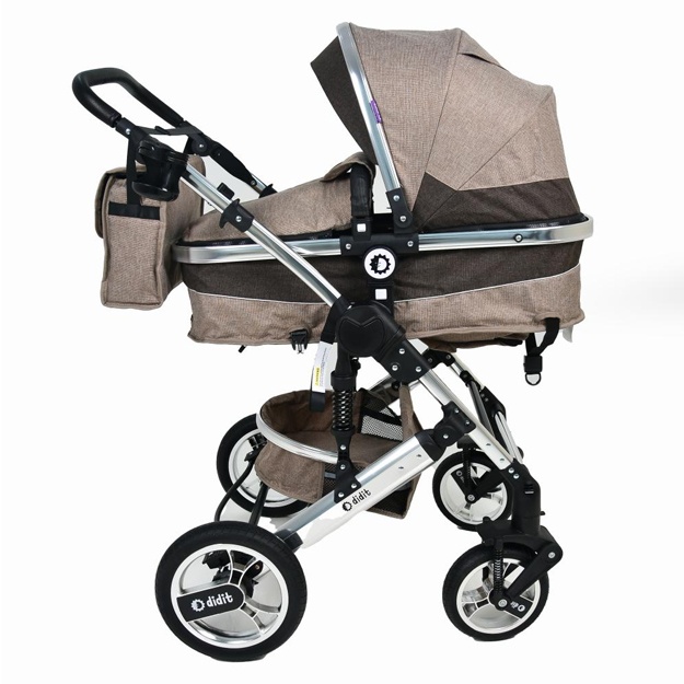Bolalar uchun kolyaska Didit 2in1 DK-999 Brown-Beige