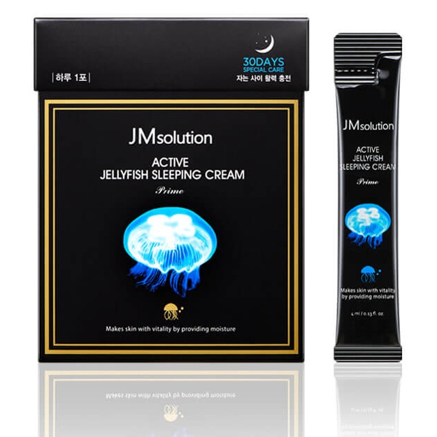 Meduza ekstrakti bilan tungi namlovchi niqob JM Solution Active Jellyfish Sleeping Cream 1d