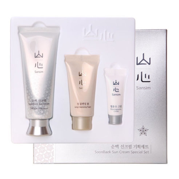 Специальный набор солнцезащитных кремов Sansim SoonBaek Sun Cream Special Set (SPF50+/PA++++),  70гр