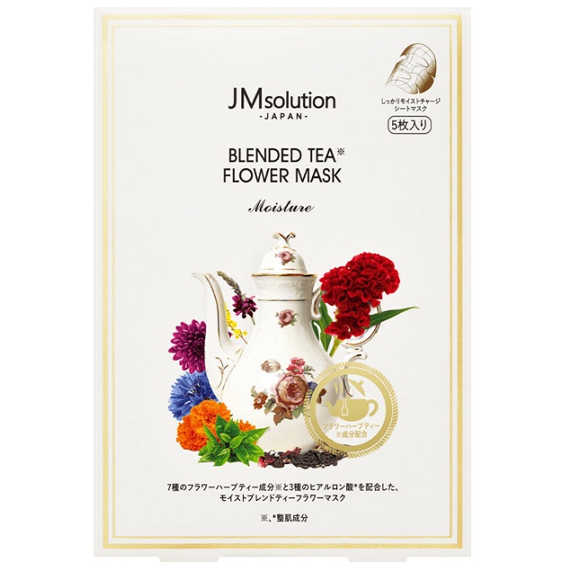 Тканевая антиоксидантная маска с цветочными экстрактами JM Solution Blended Tea Flower Mask, 1шт