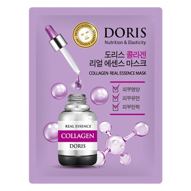 Тканевая маска для лица с коллагеном Jigott Doris Collagen Real Essence Mask 1шт