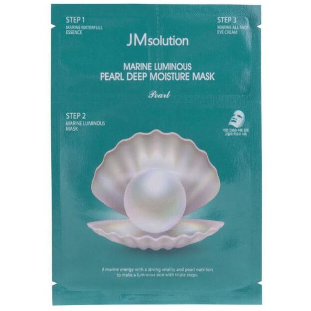 Трёхшаговый увлажняющий набор с жемчугом JM Solution Marine Luminous Pearl Deep Moisture Mask Pearl 1шт
