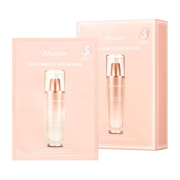 Целлюлозная маска с жемчугом JM Solution Glow Luminous Aurora Mask, 1шт