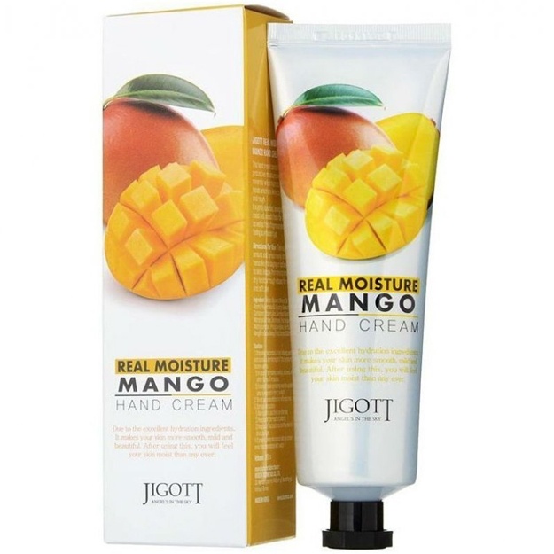 Увлажняющий крем для рук с маслом манго Jigott Real Moisture Mango Hand Cream, 100мл