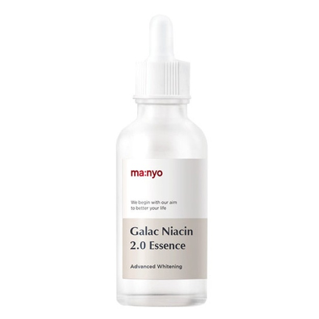 Oddiy teri uchun aknedan keyingi va pigmentatsiyaga qarshi essentsiya Manyo Galac Niacin 2.0 Essence 30 ml