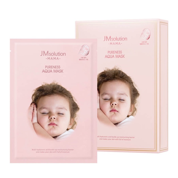 Terini namlantirish uchun gipoalergenik yuz niqobi JM Solution Mama Pureness Aqua Mask, 1 dona