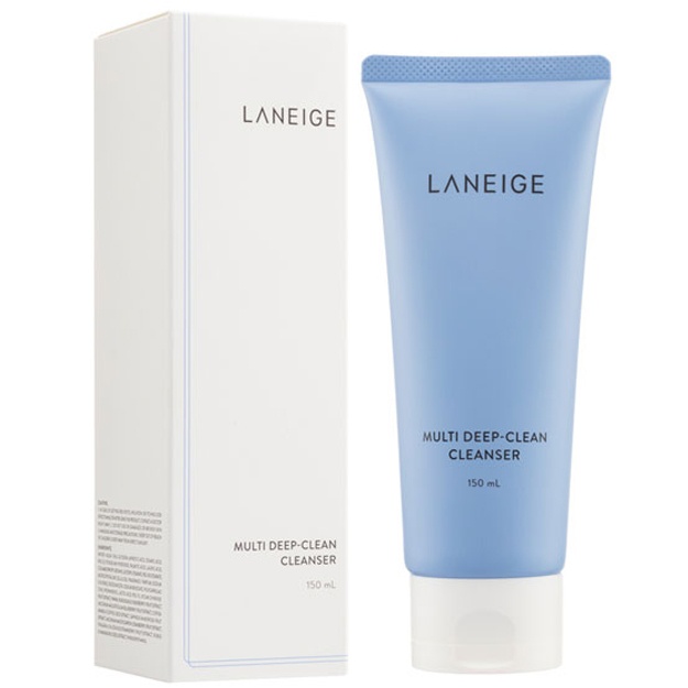 Barcha turdagi terilar uchun chuqur tozalovchi ko‘pikli tozalovchi Laneige Multi Deep-Clean Cleanser 150ml