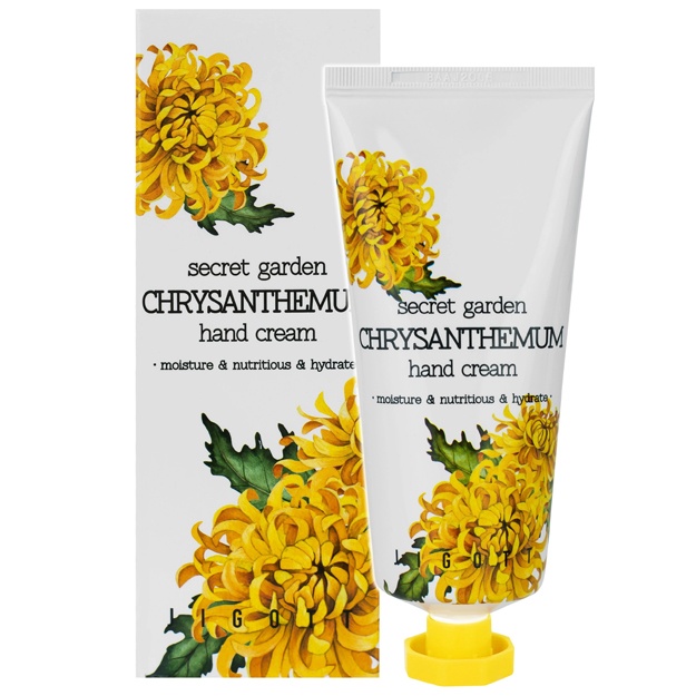 Крем для рук с экстрактом хризантемы Jigott Secret Garden Hand Cream Chrysanthemum 100мл