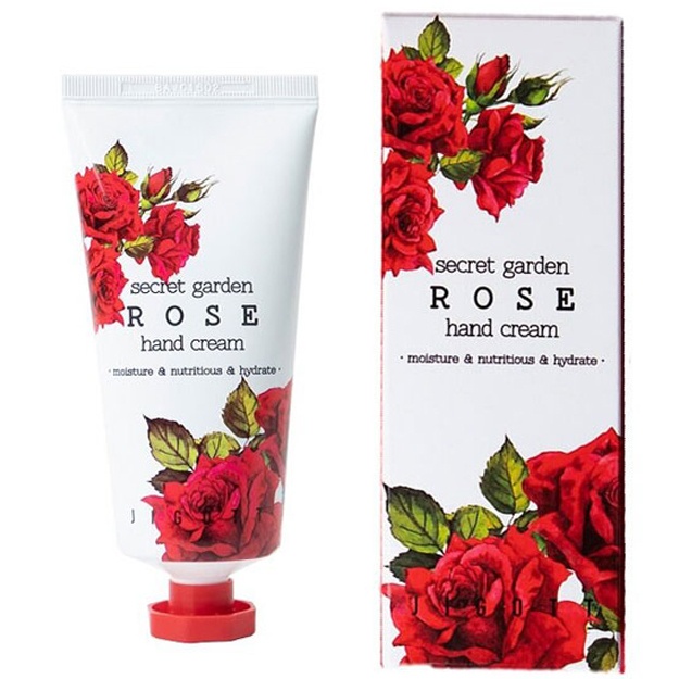 Крем для рук с экстрактом розы Jigott Secret Garden Hand Cream Rose 100мл