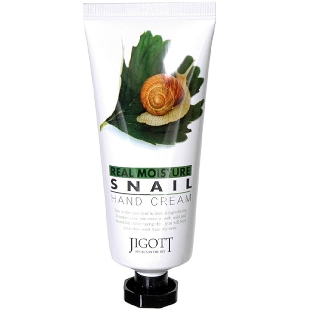 Крем для рук с муцином улитки Jigott Real Moisture Snail Hand Cream 100мл