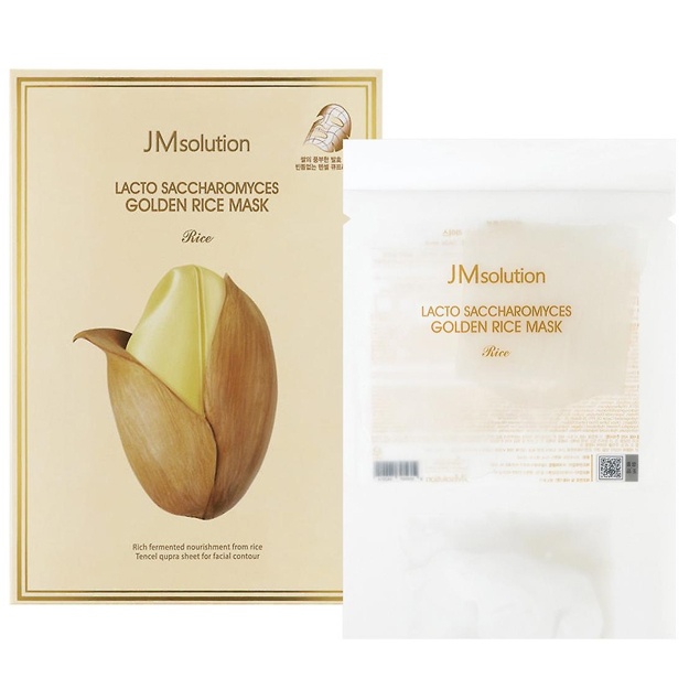 Laktobakteriyalar bilan bir xil ohang uchun niqob JM Solution Lacto Saccharomyces Golden Rice Mask 1d