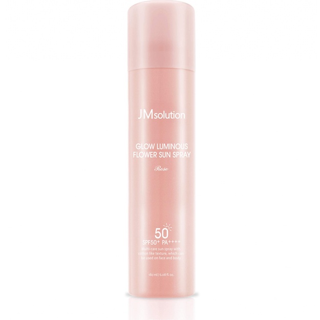 Омолаживающий солнцезащитный спрей с розой JM Solution Glow Luminous Flower Sun Spray SPF50+ 180мл