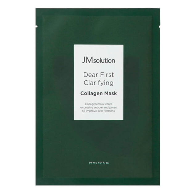 Poralarni toraytirish uchun kollagenli namlantiruvchi niqob JM Solution Dear First Clarifying Collagen Mask 1 dona