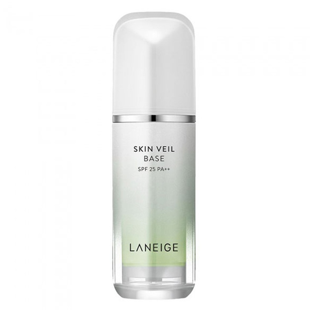 Barcha turdagi terilar uchun namlantiruvchi va oqartiruvchi bo‘yanish vositasi Laneige Skin Veil Base #60 Mint Green, 30ml