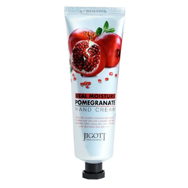 Увлажняющий крем для рук с экстрактом граната Jigott Real Moisture Pomegranate Hand Cream, 100мл