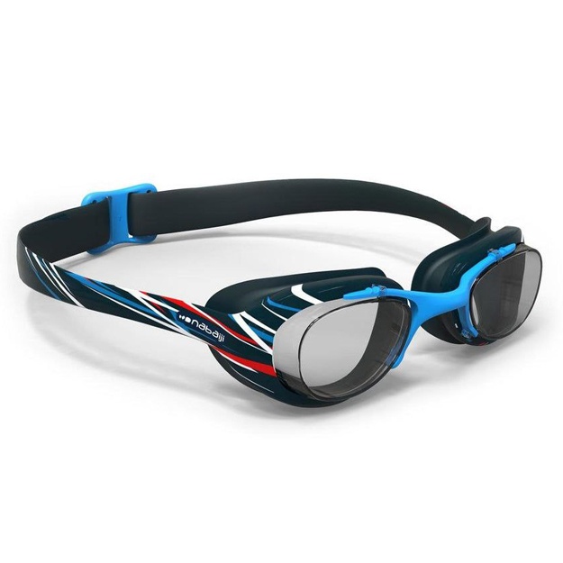 Очки для плавания Decathlon Nabaiji Xbase100 Темно серый-голубой