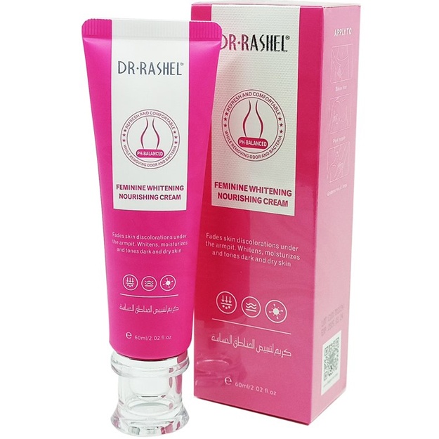 Intim zonalar uchun oqartiruvchi krem Dr.Rashel 60ml