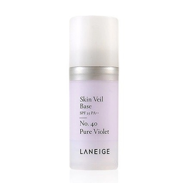 Шелковая база под макияж матирует и выравнивает тон Laneige Skin Veil Base #40 Pure Violet, 10 мл