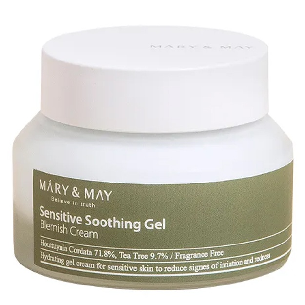 Успокаивающий гель-крем для чувствительной кожи Mary & May Sensitive Soothing Gel Cream 70гр