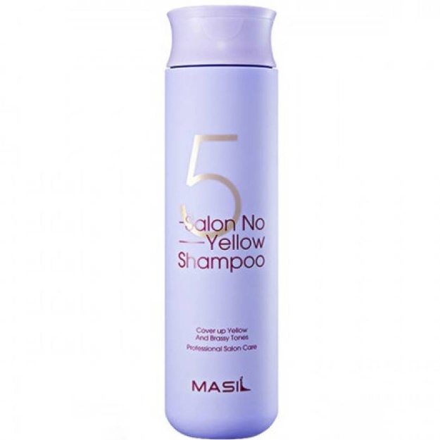 Oqartirilgan sochlar uchun tonlovchi shampun Masil 5 Salon No Yellow Shampoo 300ml