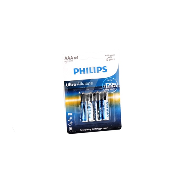 Mahsulotlar PHILIPS LR03/AAA Ultra Alkaline B4 LR03E4B/10 (55036365)