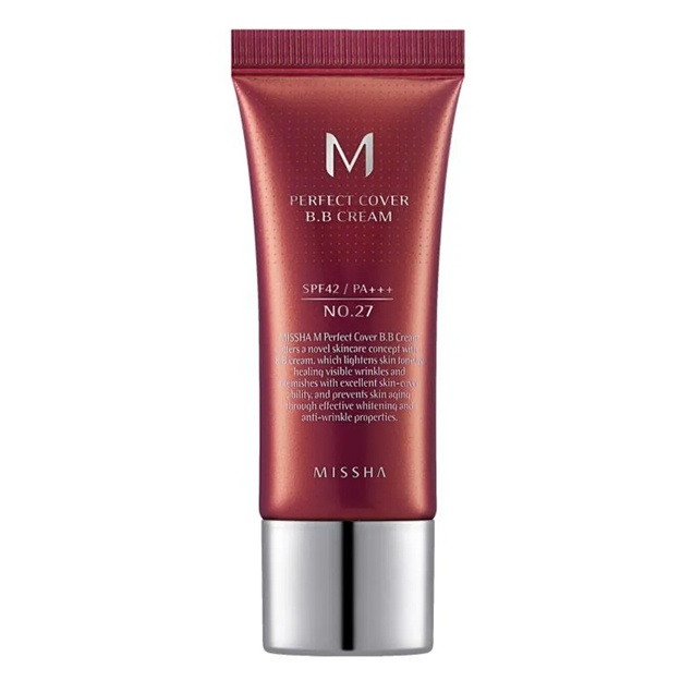 ББ крем №27 для нормальной кожи Missha M Perfect Cover BB Cream #27, 20мл