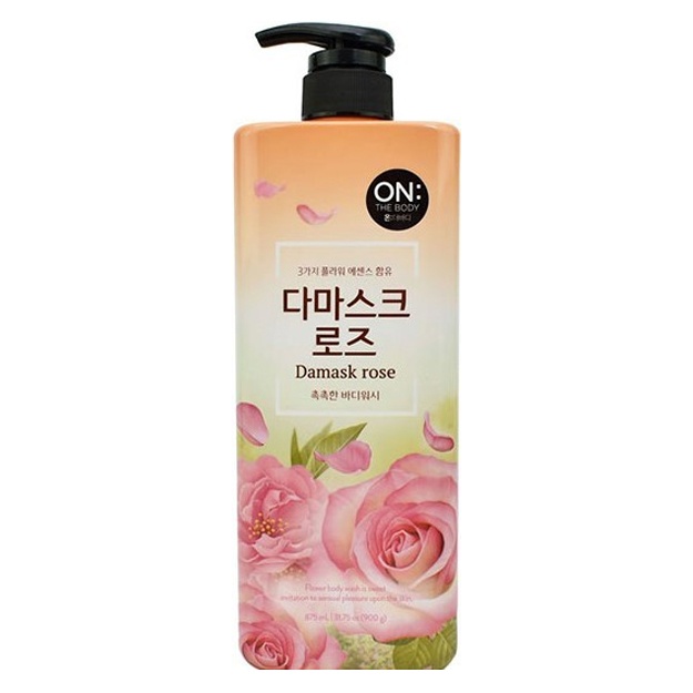 "Damask atirgulining" hidli dush geli On The Body Damask Rose Body Wash, 900ml