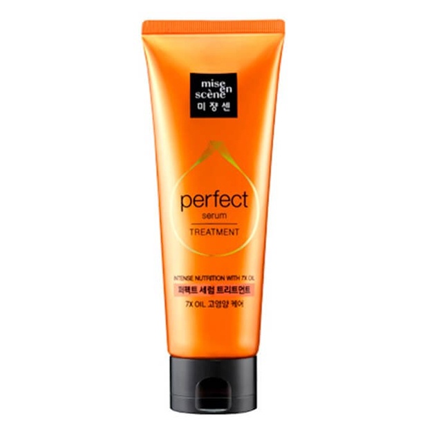 Zararlangan sochlar uchun yog‘lar bilan oziqlantiruvchi niqob Mise En Scene Perfect Serum Treatment, 180ml