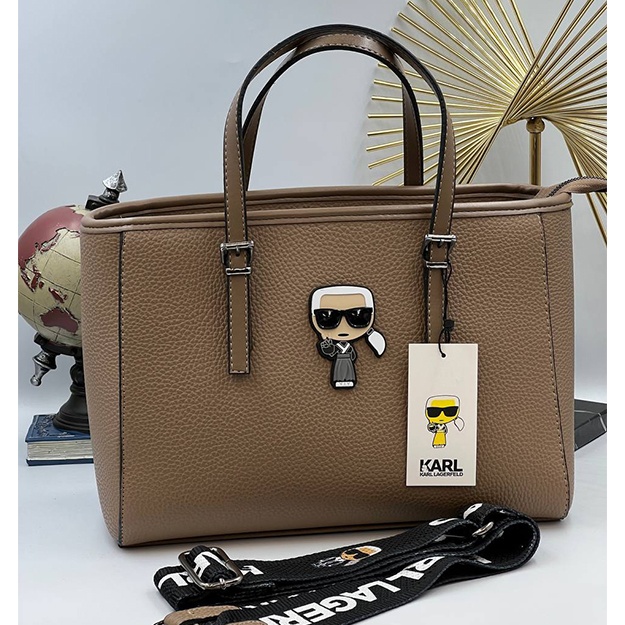 Ayollar Sumkasi Karl Lagerfeld APT OL5526 Qaymok-jigarrang