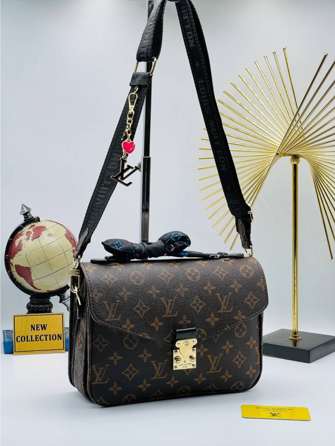 Ayollar Sumkasi Louis Vuitton APT OL1633 Chyorniy-korichneviy