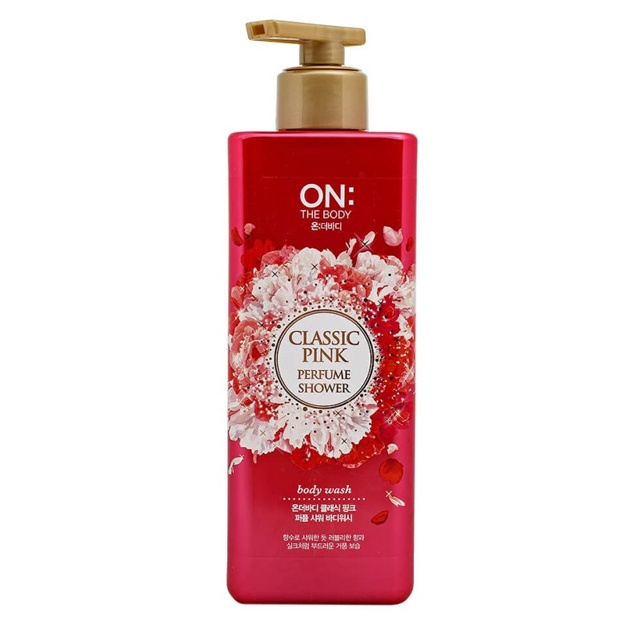 Parfyumlangan dush geli On The Body Classic Pink Perfume Shower, 500 ml