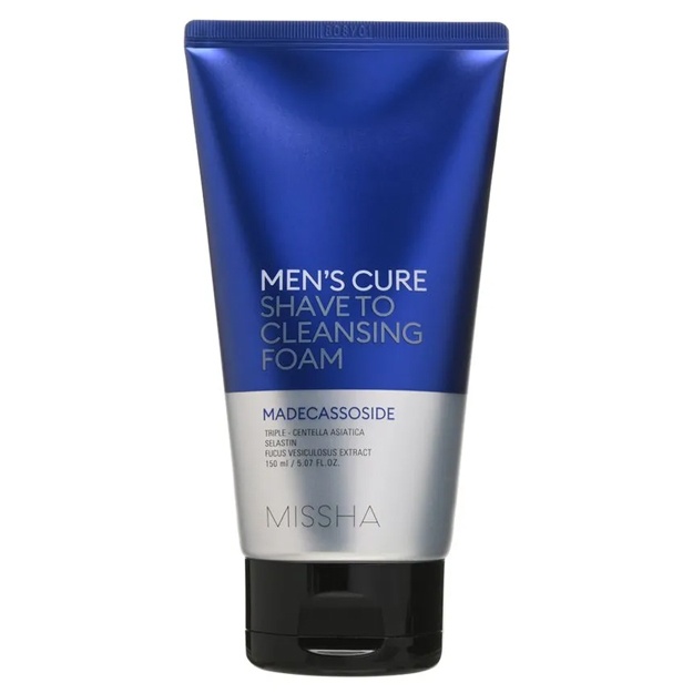 Yuvinish va soqolni olish uchun penka Missha Men's Cure Shave To Cleansing Foam, 150 ml