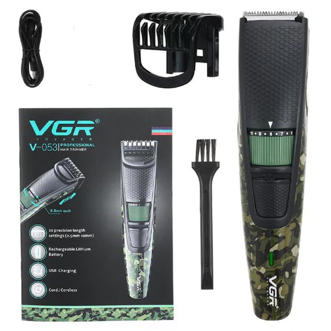 Аккумуляторная машинка для стрижки волос VGR 053
