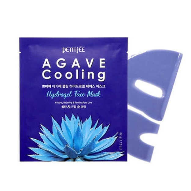 Agave ekstrakti bilan sovutuvchi gidrogel niqobi Petitfee Agave Cooling Hydrogel Face Mask, 1 dona