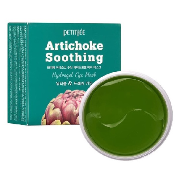 Противоотёчные гидрогелевые патчи с артишоком Petitfee Artichoke Soothing Hydrogel Eye Patch