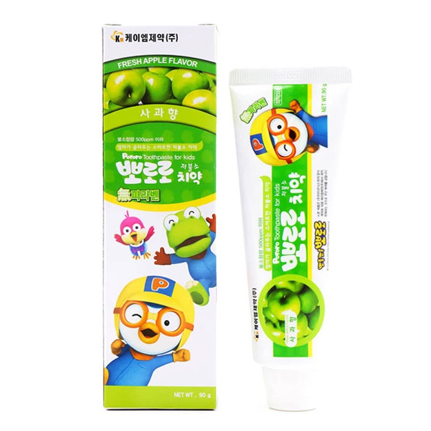 Olma ta’miga ega bolalar tish pastasi Pororo Dental Smile Kids Toothpaste Fresh Apple, 90 gr