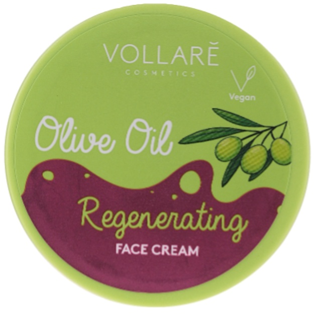 Zaytun moyi bilan yuz kremi Vollare Regenerating Olive Oil Face Cream 50ml