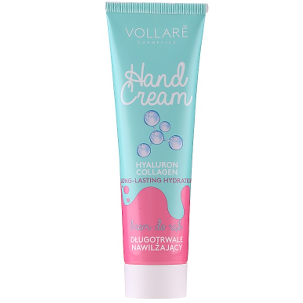 Крем для рук увлажняющий Vollare Moisturizing and smoothing hyaluron hand and nail cream 100мл
