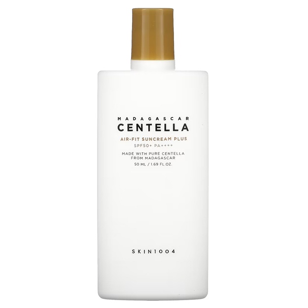 Tsentella bilan quyoshdan himoyalovchi yengil krem Skin1004 Madagascar Centella Air-fit Suncream Plus, 50 ml