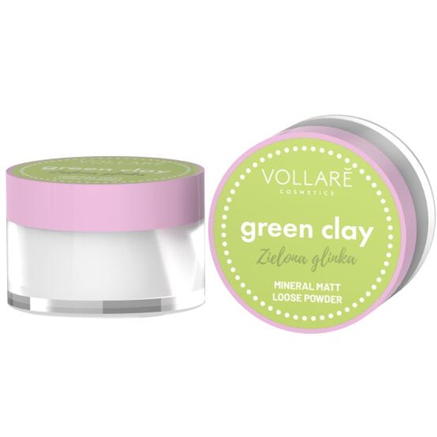 Pudra Vollare Loose Powder with green clay 6g